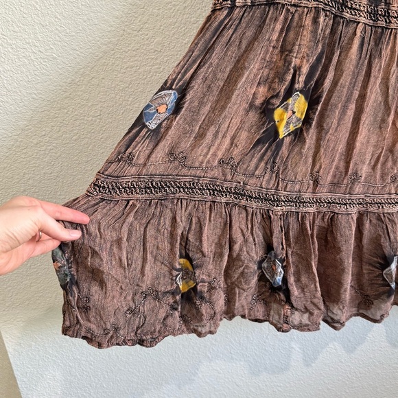 Y2K Style in Fashion Womens Plus Size Skirt Hippie Patterned Boho Witchy Goblin - Picture 11 of 11